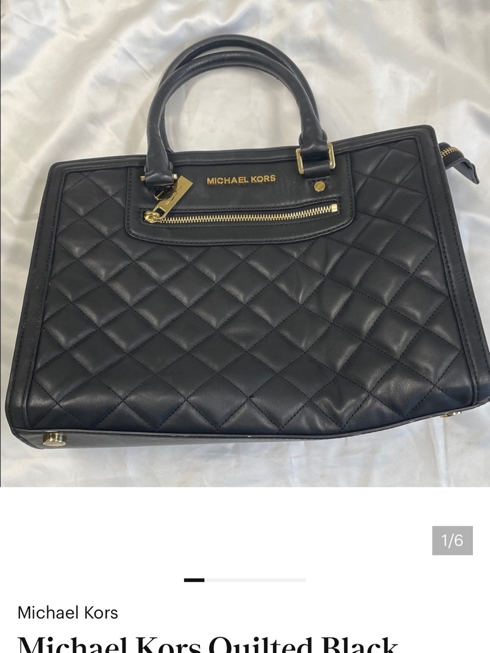 Michael Kors Black Quilted Women's Bag